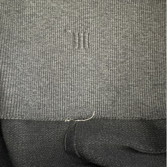 Lululemon In The FLow Slate Blue Gray Side Ruche Crop Yoga Pant 8 - Picture 12 of 12